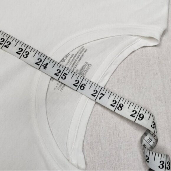 Danish Endurables White Short Sleeve Tee Classic Organic Cotton Modal Men's XXL - Picture 8 of 10